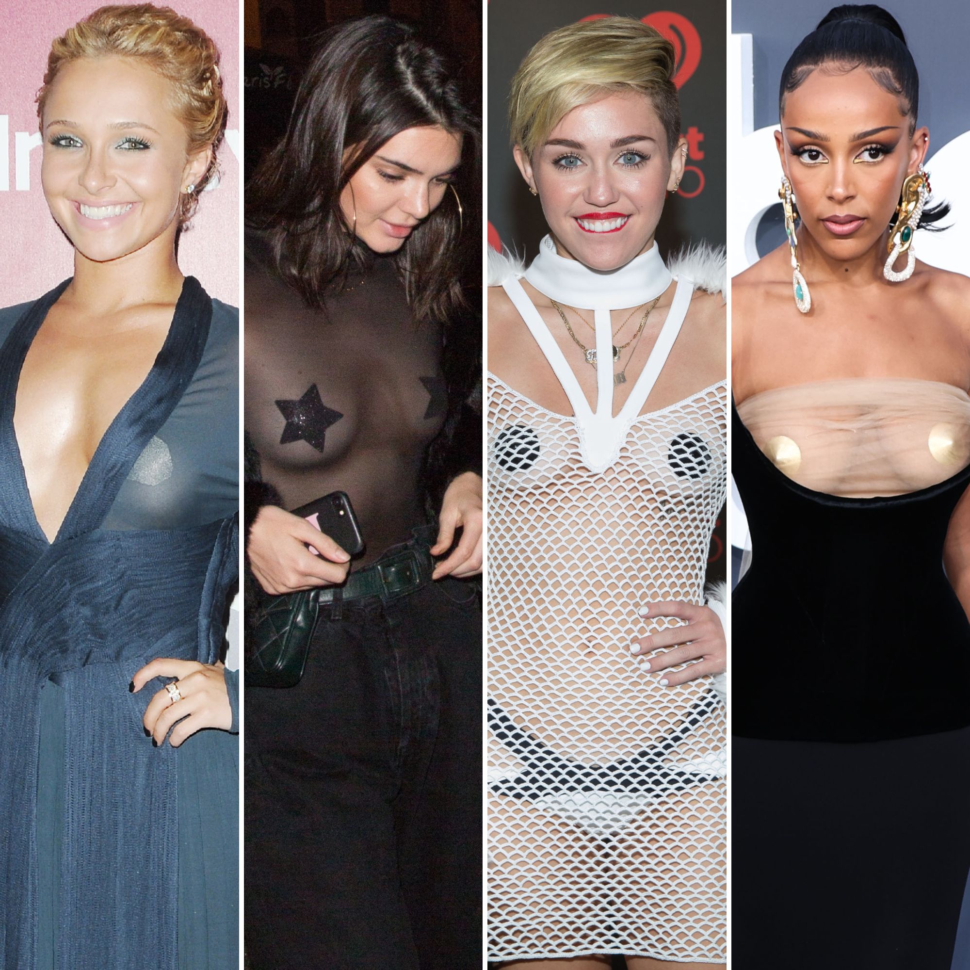 Celeb See Thru Big Nipples - Celebrities Wearing Pasties: Sexiest Boob-Baring Photos