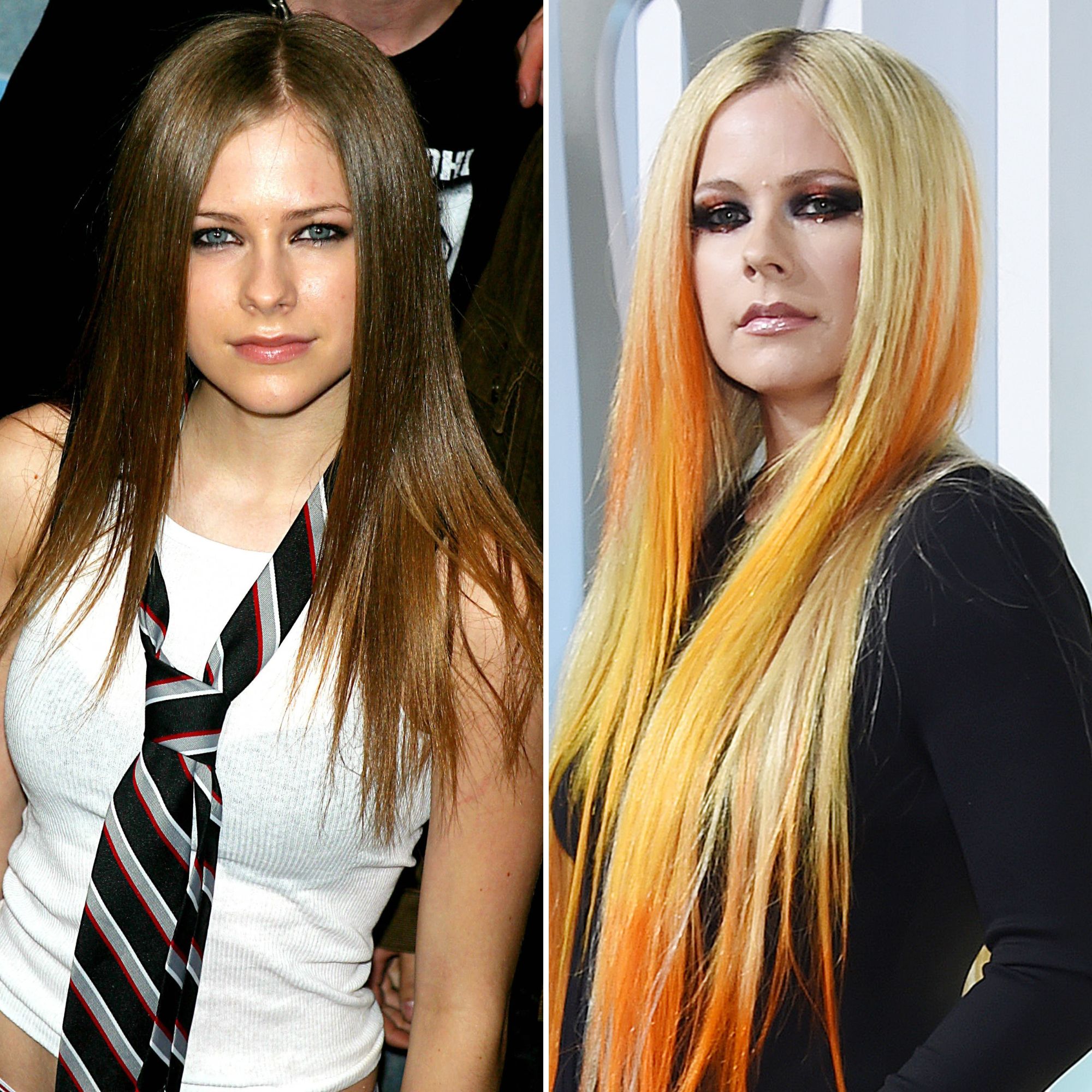 Avril Lavigne's Transformation From 2002 to Today Photos