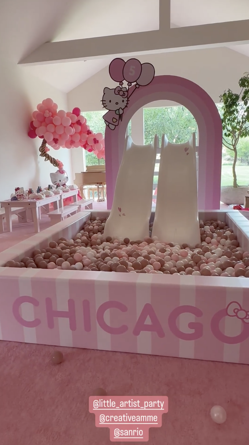 Kim Kardashian's mansion turns pink for Chicago's Hello Kitty