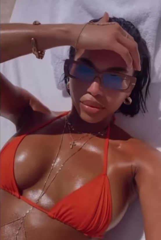 Lori Harvey Wears Low-Rise String Bikini in Brazil, Photos