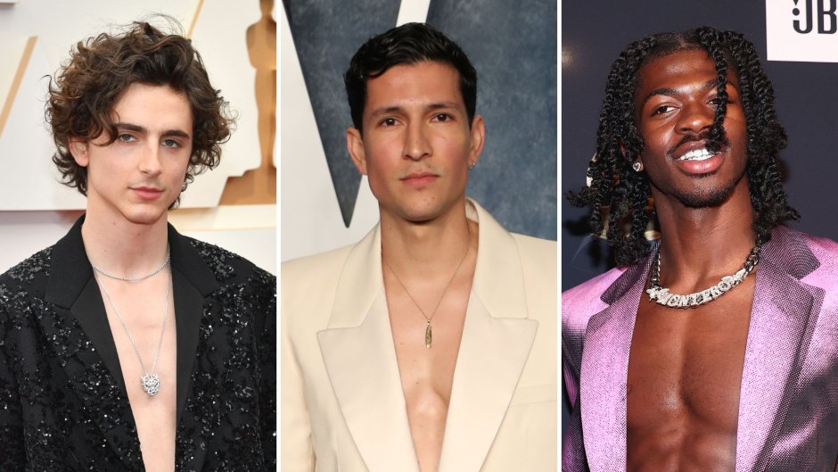 Shirtless Celebs: Men Who Don't Wear Shirts With Their Suits