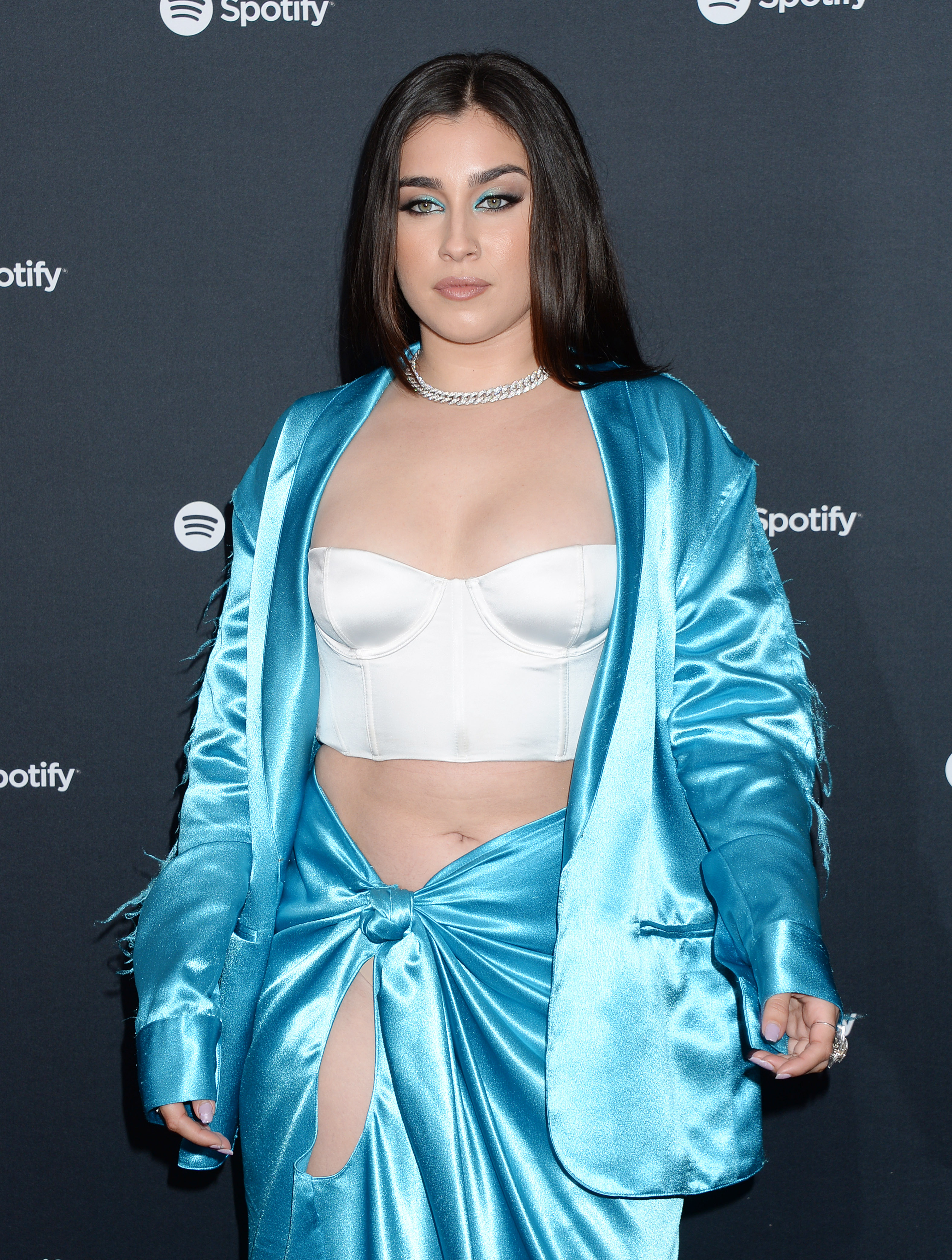 Lauren Jauregui Braless in Sheer See-Through Dress: Photos