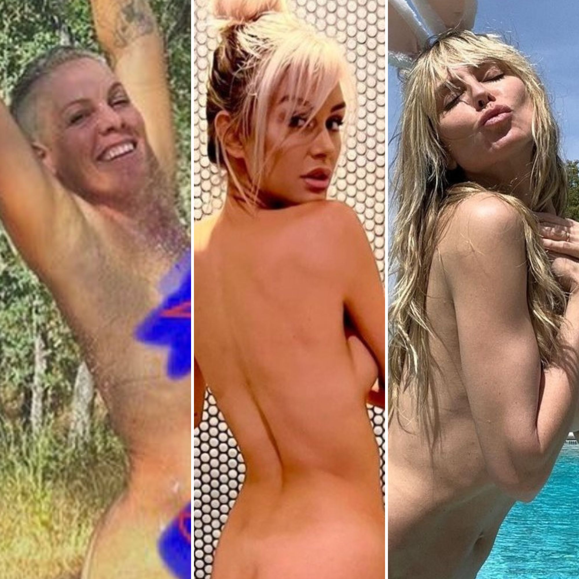 Famous Home Naked - Celebrities Who Post Nude Photos: See Naked Pictures of Stars