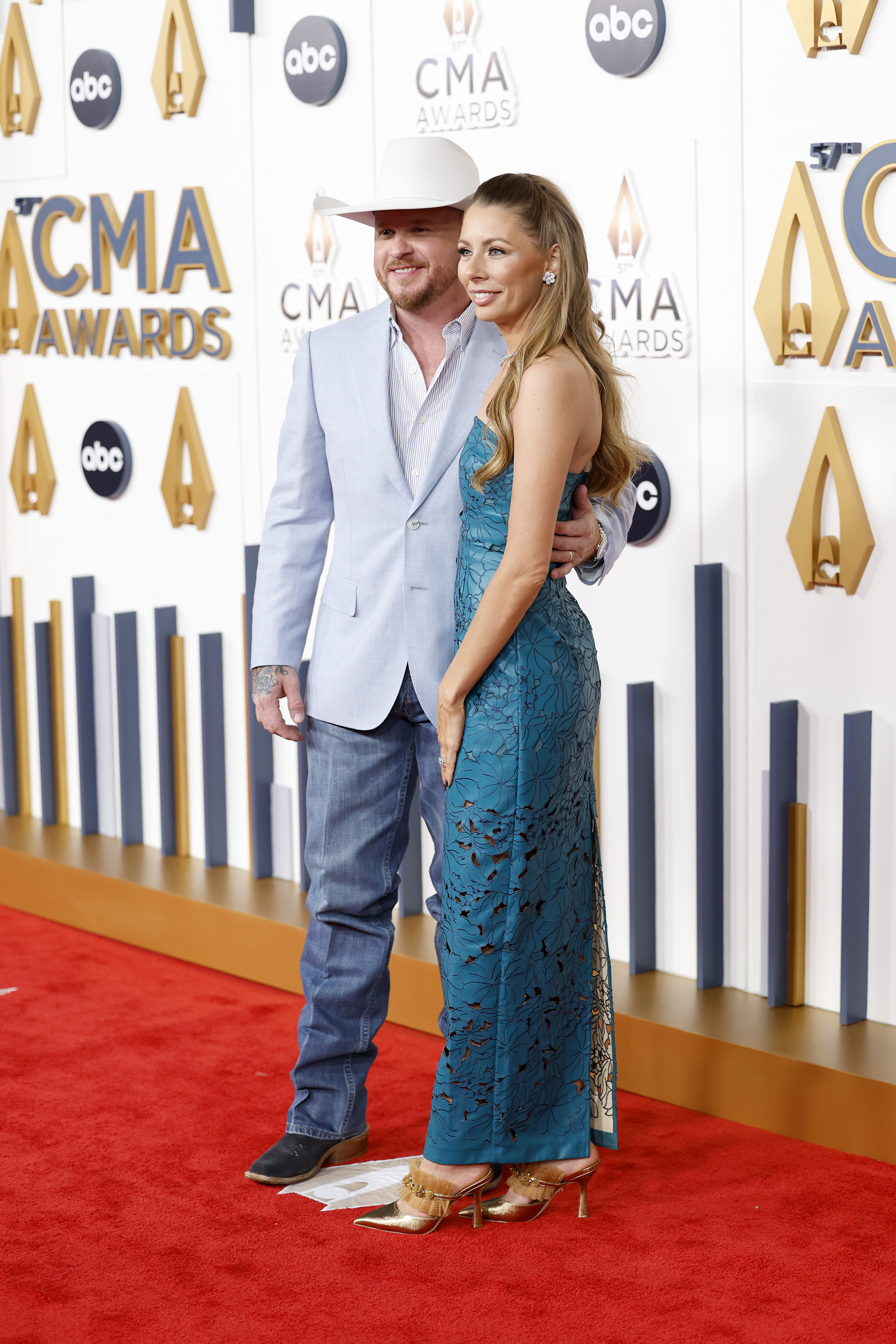 Cody Johnson, Wife Brandi at 2023 CMA Awards [Red Carpet Photos]