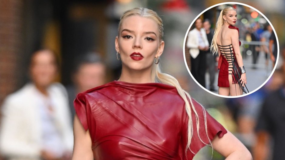 Anya Taylor Joy Flashes Bare Butt in Lace Up Mini Dress Photos