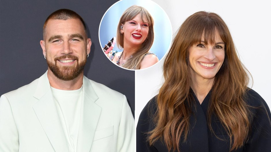 Travis Kelce Reacts to Meeting Julia Roberts at Taylor Swift Dublin Show After Fans Said She Was Handsy 255