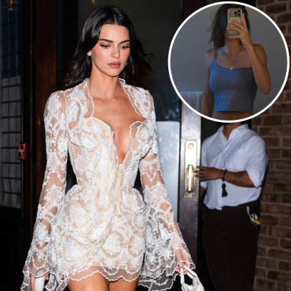 Kendall Jenner Flaunts Curves in Her Underwear and Crop Top