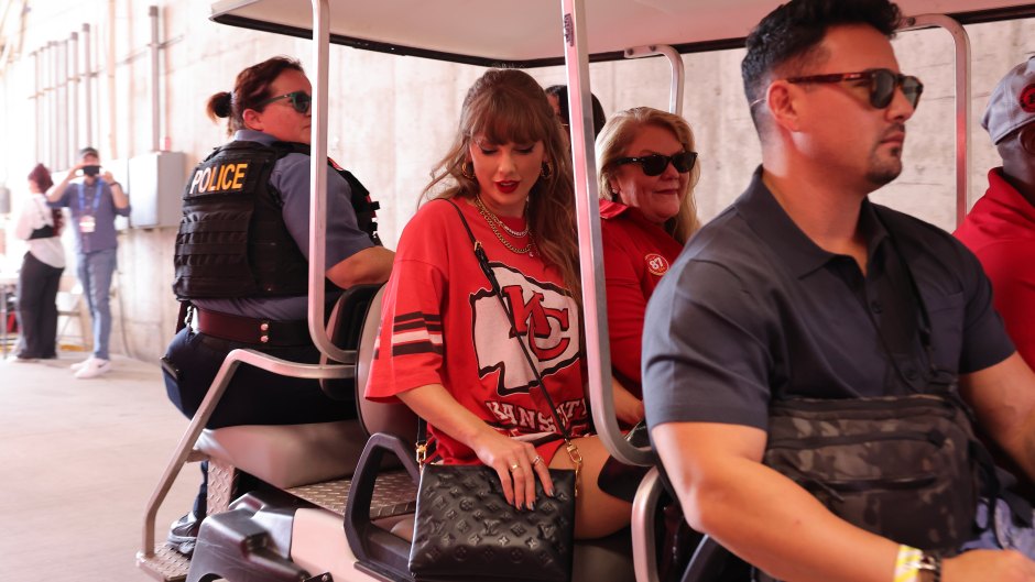 Taylor Swift Supports Travis Kelce While Wearing Chiefs Dress